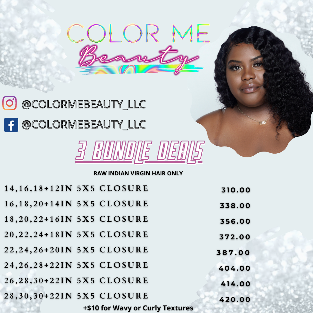 3 BUNDLES + CLOSURE