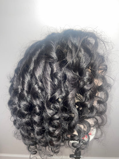 4x4 Short Curly Wig